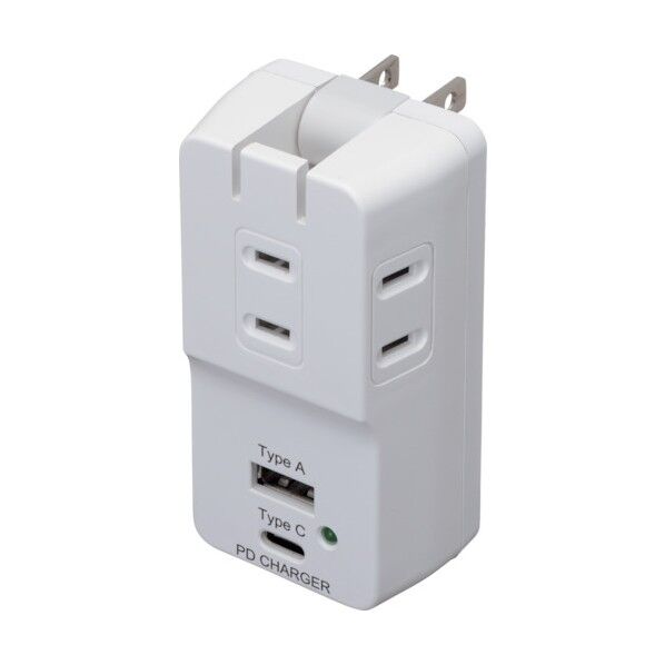 因幡電工 USB-PD対応AC充電器/USB-PD対応ケーブル JUT-32ACW 1点