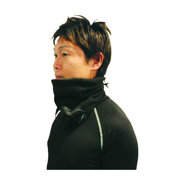 発熱防風ネックウォーマーブラック JW-124-BK 1点