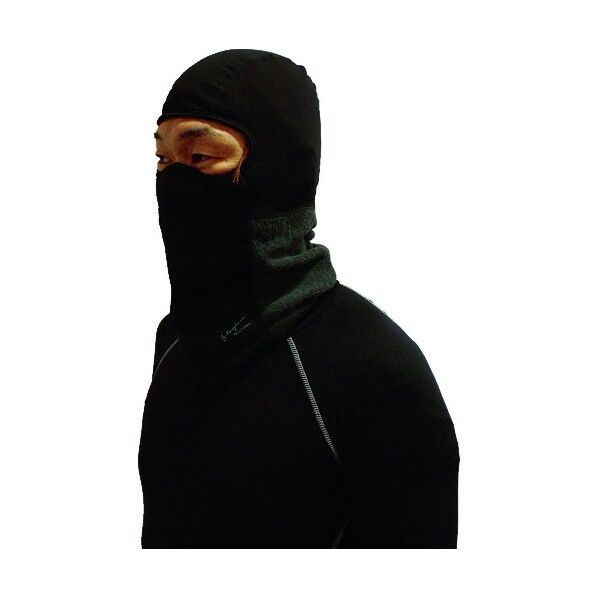 発熱防風フルフェイスウォーマーブラックXグレー JW-126-BGR 1点