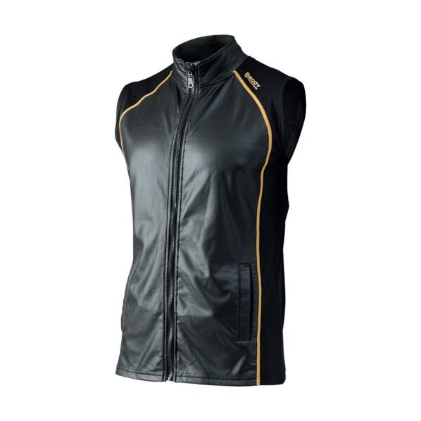 おたふく BT防風パワーストレッチ ベスト ブラック/イエロー