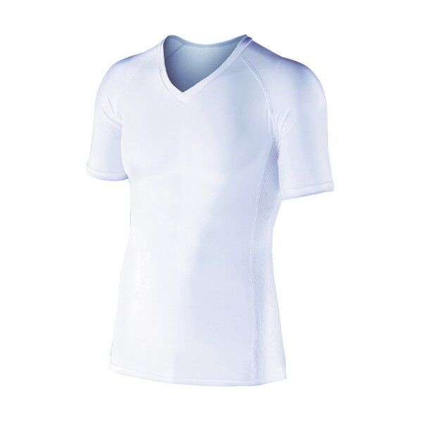 BT冷感 パワーストレッチ 半袖Vネックシャツ