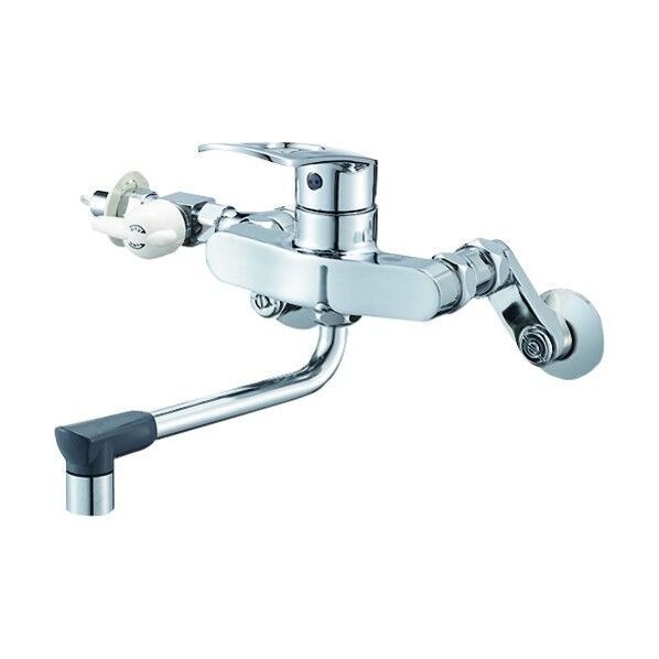 壁付シングルレバー分岐混合栓 メッキ K17111ED-13 1台