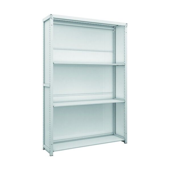 K1型抗菌塗装高密度収納棚 背板・側板付 H1900XW1250XD325 4段 K1-6434SG 1点