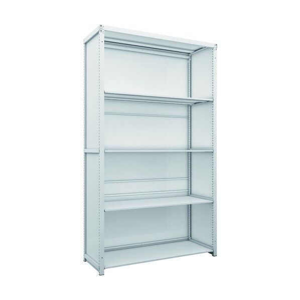 K1型抗菌塗装高密度収納棚 背板・側板付 H2200XW1250XD475 5段 K1-7445SG 1点