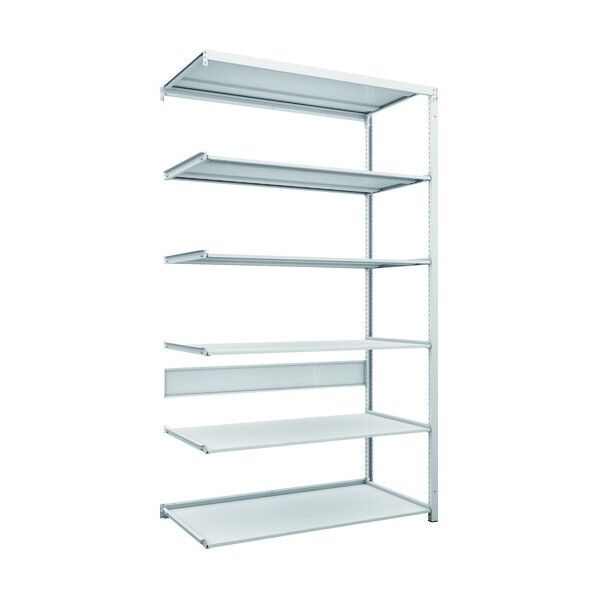 K1型抗菌塗装高密度収納棚 H2200XW1250XD625 6段 連結型 K1-7466B 1点