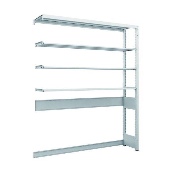 K1型抗菌塗装高密度収納棚 下段開放型 H1900XW1550XD325 4段 連結型 K1-U6534B 1点