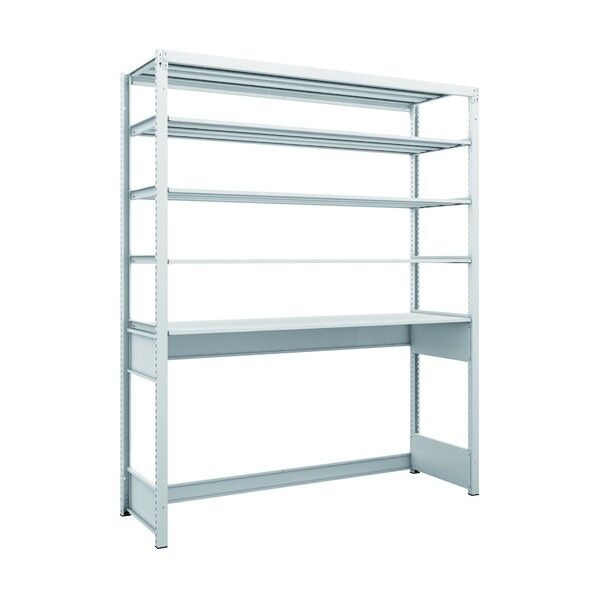 K1型抗菌塗装高密度収納棚 下段開放型 H1900XW1550XD475 5段 K1-U6545 1点