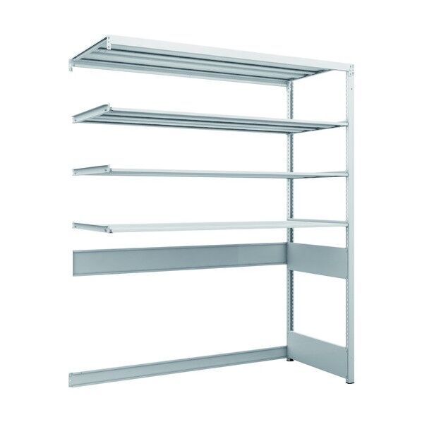 K1型抗菌塗装高密度収納棚 下段開放型 H1900XW1550XD625 4段 連結型 K1-U6564B 1点
