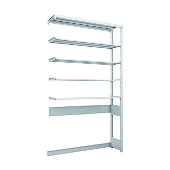 K1型抗菌塗装高密度収納棚 下段開放型 H2200XW1250XD325 5段 連結型 K1-U7435B 1点