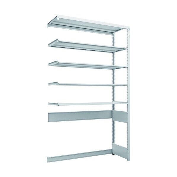 K1型抗菌塗装高密度収納棚 下段開放型 H2200XW1250XD475 5段 連結型 K1-U7445B 1点