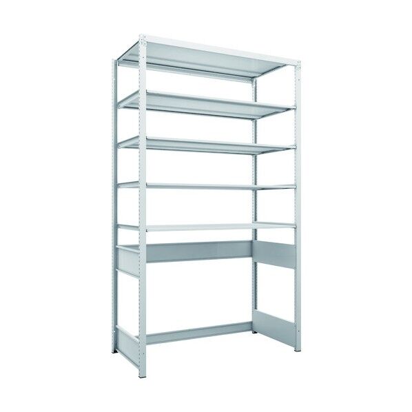 K1型抗菌塗装高密度収納棚 下段開放型 H2200XW1250XD625 5段 K1-U7465 1点