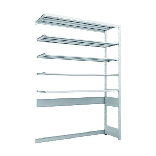 K1型抗菌塗装高密度収納棚 下段開放型 H2200XW1550XD475 5段 連結型 K1-U7545B 1点