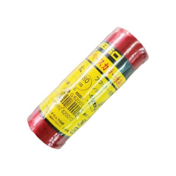 ベースカラー水糸SP太 レッド 太さ:約0.8mm 長さ:180m G-62001 1個