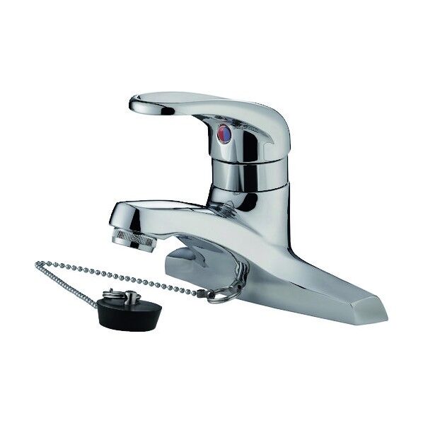 シングル洗面混合栓 ゴム栓付