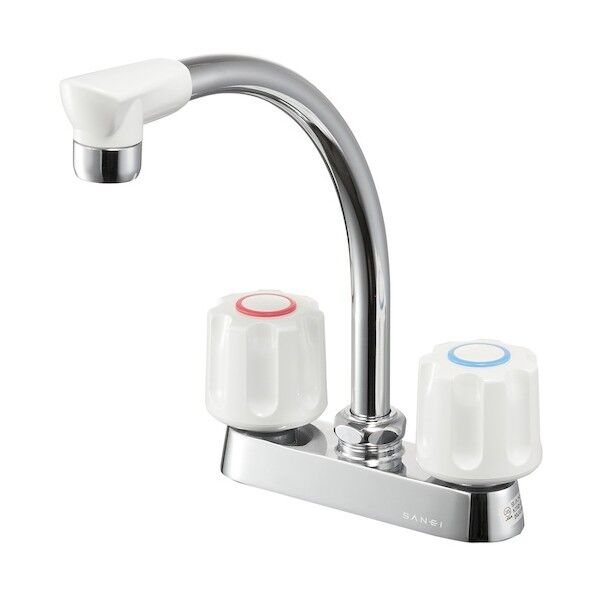 ツーバルブ台付混合栓