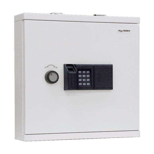 指紋認証キーボックス 履歴機能付き KB-FPE-40N 1点