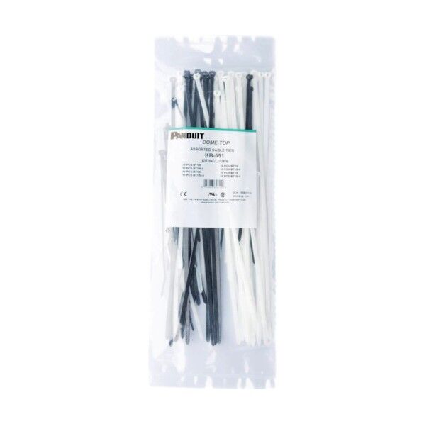 パンドウイット BTシリーズナイロン結束バンド少量パック(ナチュラル・耐候性黒) KB-551 1個