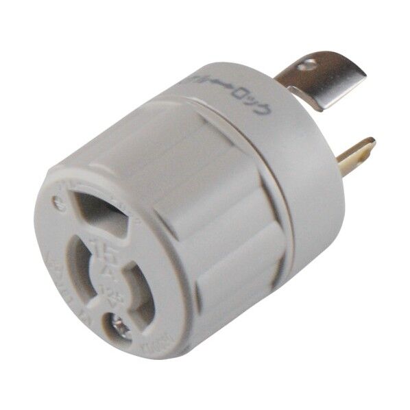 アメリカン電機 アメリカン電機 アダプター 引掛形→抜止形 白 接地2P15A125V KD0030 1個...