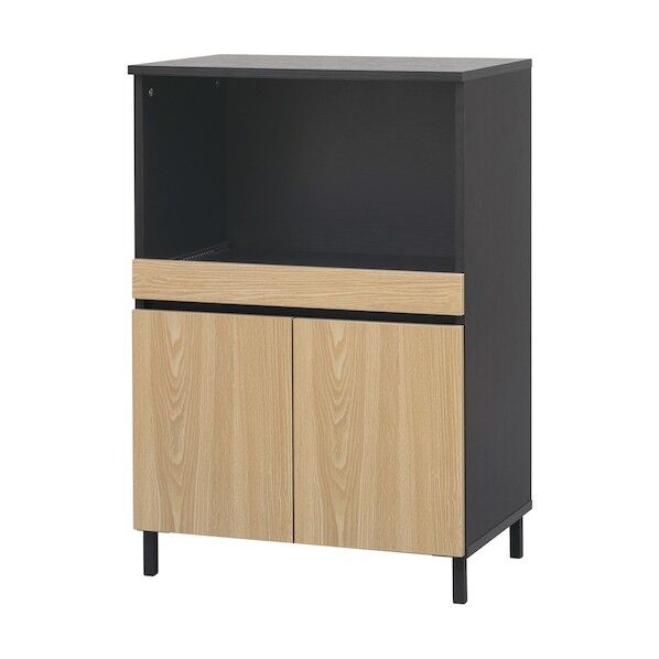 296036 キッチンキャビネット ナチュラル/ブラック KCBL-590BT-NB 1点