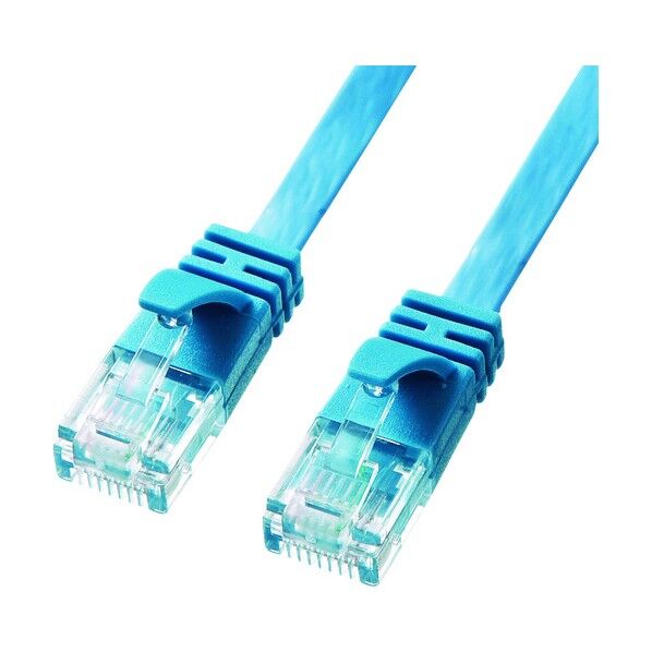 カテゴリ6AフラットLANケーブル KB-FL6A-005BL 1点