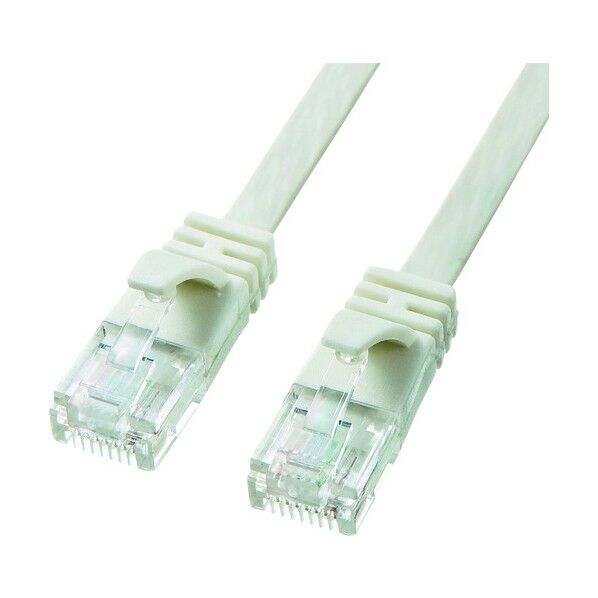 カテゴリ6AフラットLANケーブル KB-FL6A-02W 1点