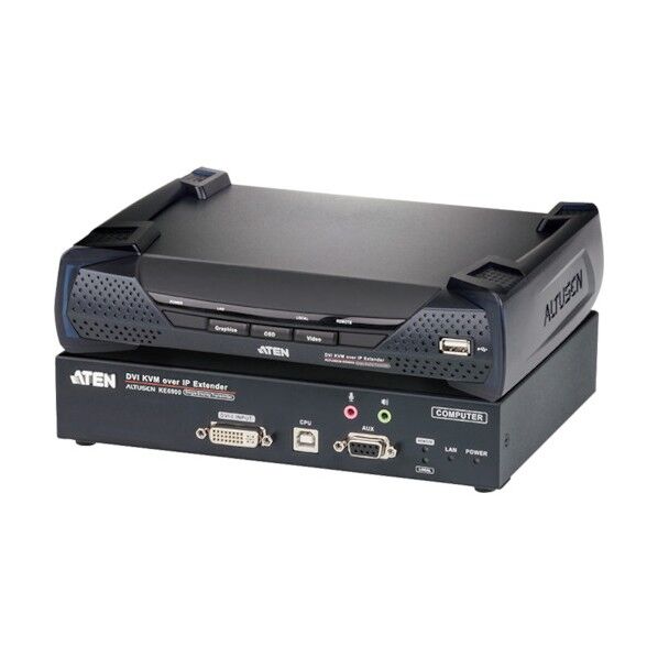 ATEN IP-KVMエクステンダー トランスミッター&レシーバー/DVI