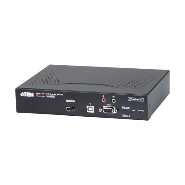 ATEN IP-KVMエクステンダー トランスミッター/HDMI/4K/PoE対応/シングルディスプレイ