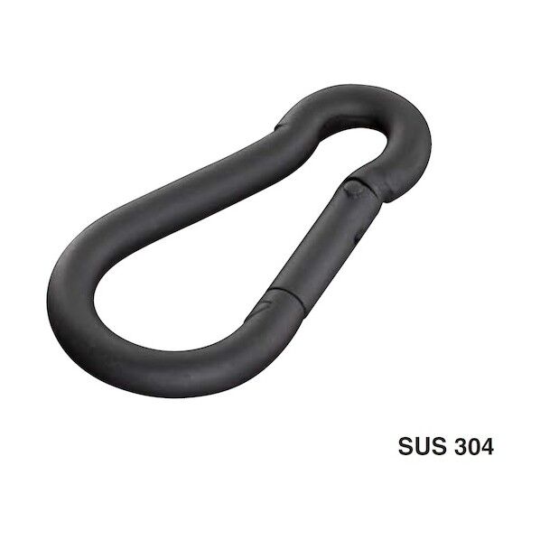 ふじわら ブラックカラビナフック KF-5B 1個...