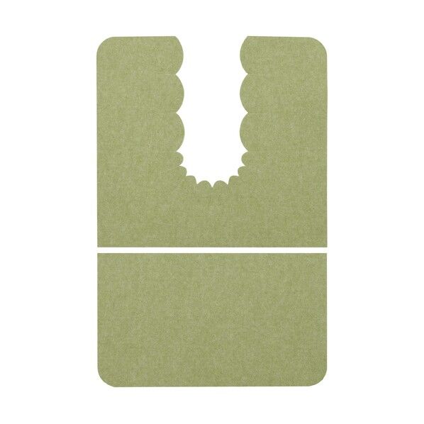 おくだけ吸着 バリアフリーおくながトイレマット グリーン 幅60×奥行90×厚さ0.3cm KE-96 1個