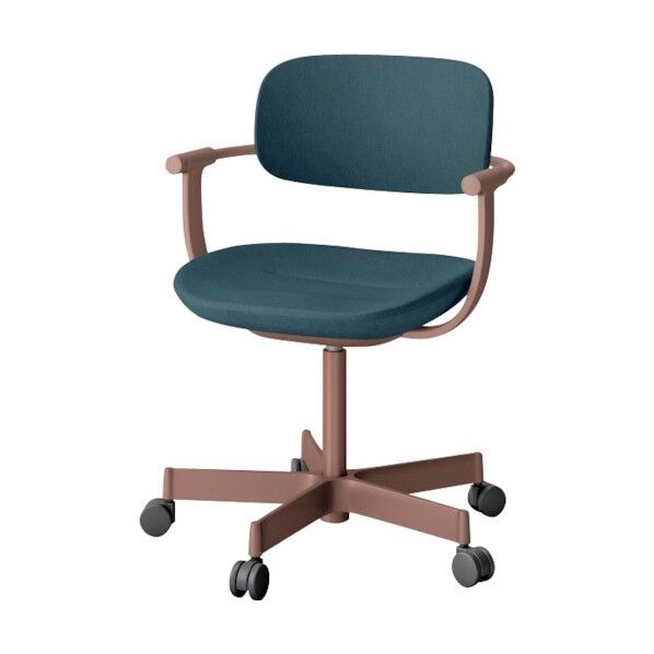 バーテブラ03チェア 5本脚タイプ フレームチェストナットブラウン・布地ダックブルー KG-825CD-F2B4 1点