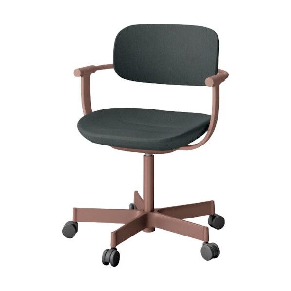 バーテブラ03チェア 5本脚タイプ フレームチェストナットブラウン・布地オフブラック KG-825CD-F2W2 1点