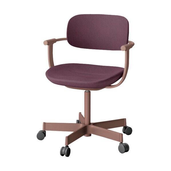 バーテブラ03チェア 5本脚タイプ フレームチェストナットブラウン・布地プラムパープル KG-825CD-F2X7 1点