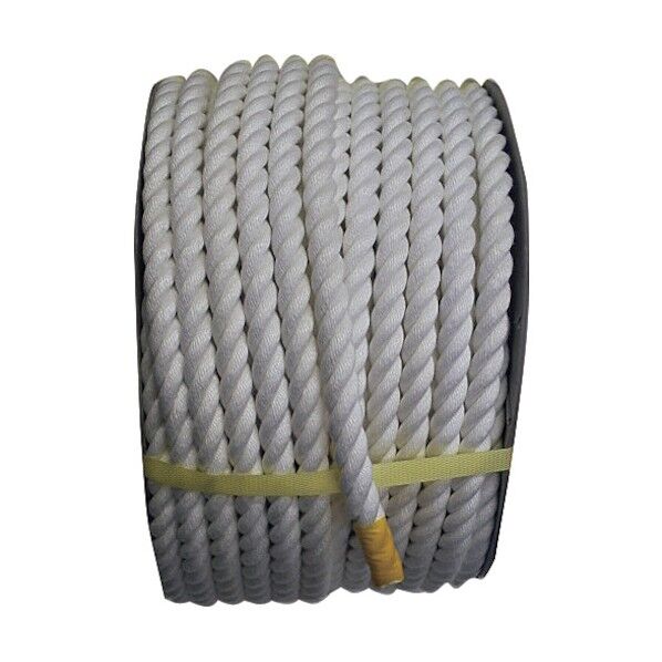 クレモナロープ(3打ち)ドラム巻 白 18mm×80m KMS-18X80-DR 1巻