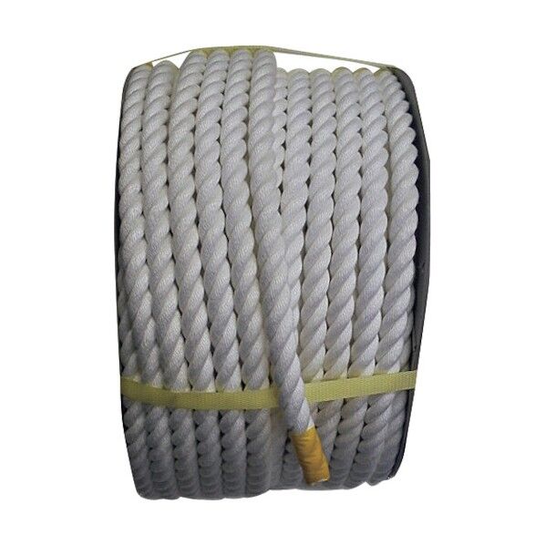クレモナロープ(3打ち)ドラム巻 白 20mm×60m KMS-20X60-DR 1巻