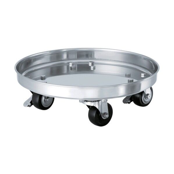 テーパー型容器用専用台車(SSゴム車)