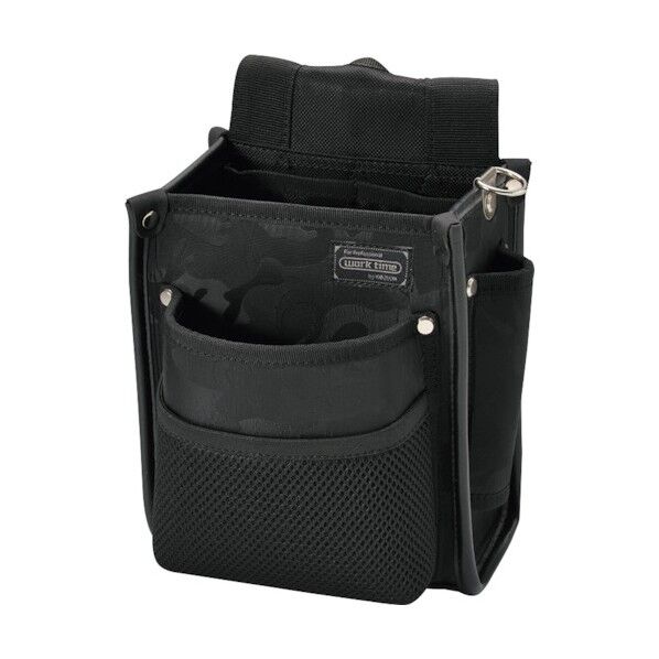 電工袋2段 迷彩 ブラック KNR-11MBK 1点