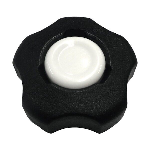 ノブスターN 黒-白 M6 KNOBSTARN-BW-6 10個