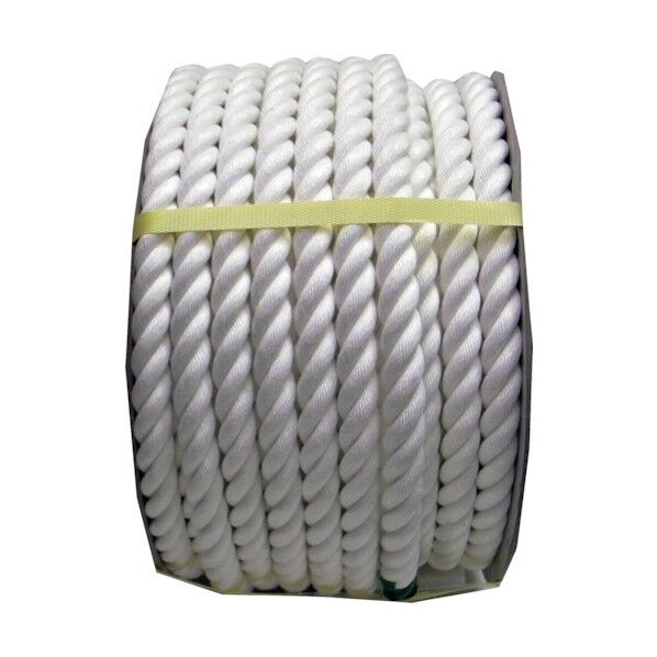 クレモナロープ(3打ち)ドラム巻 白 24mm×40m KMS-24X40-DR 1巻