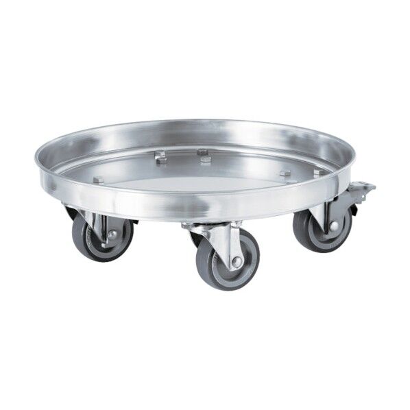 テーパー型容器用専用台車(SUSウレタン車)