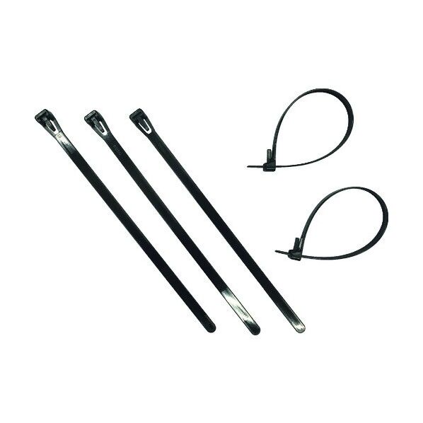 結束タイリピートタイ15入7.3mm×200mmブラック