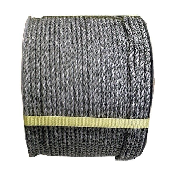 クレポリ混撚ロープ(3打ち)ドラム巻 GG色(白) 6mm×200m KPGG-R6X200-DR 1巻