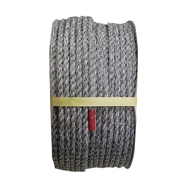 クレポリ混撚ロープ(3打ち)ドラム巻 GG色(白) 9mm×150m KPGG-R9X150-DR 1巻