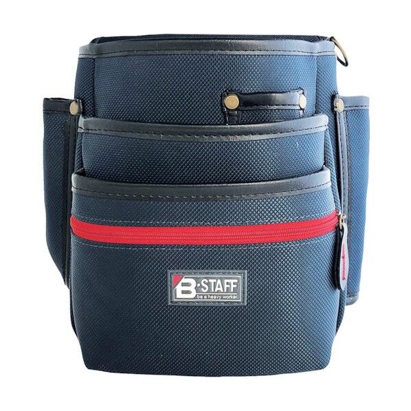 B-STAFF ジップ付電工用腰袋(3段) KN-12F 1点