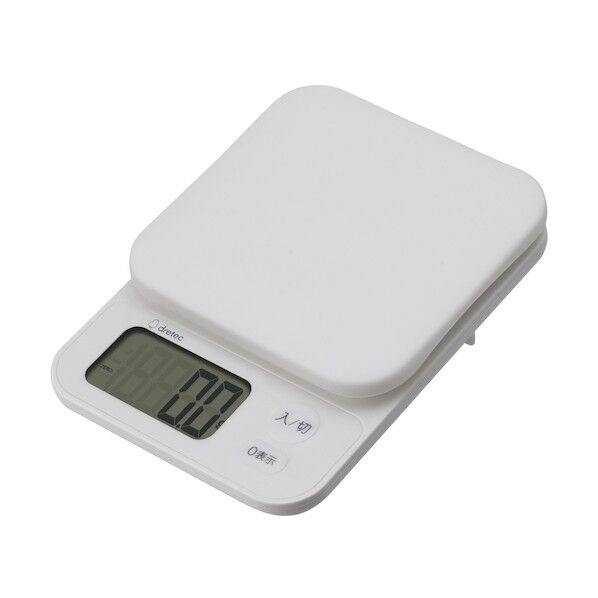 デジタルスケール「トルテ」2kg ホワイト KS-732WT 1点