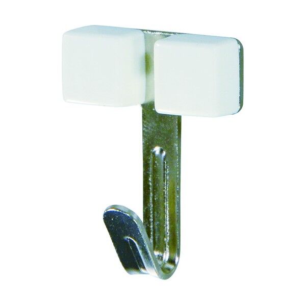 石膏ボード用フック(角キャップ) ニッケルメッキタイプ