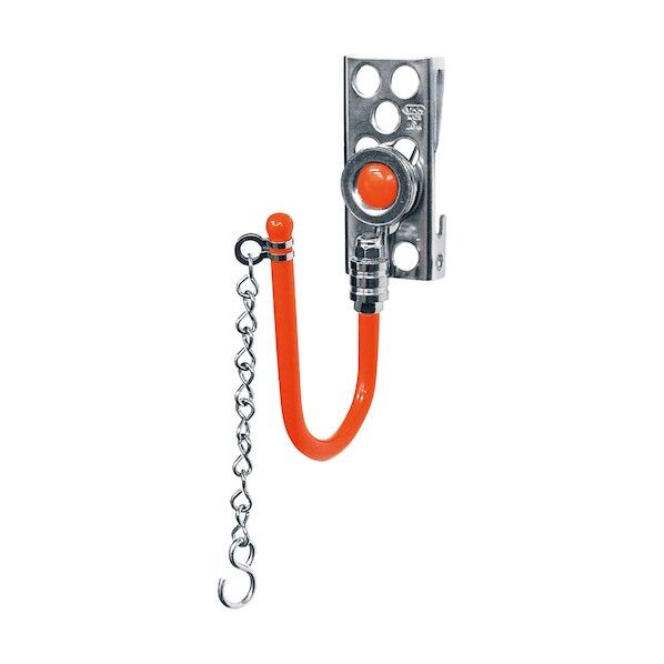 MKK スリムツールサポート 電ドルホルダー(落下防止チェーン付) シルバー/オレンジ 155×38×97mm KS-1C 1