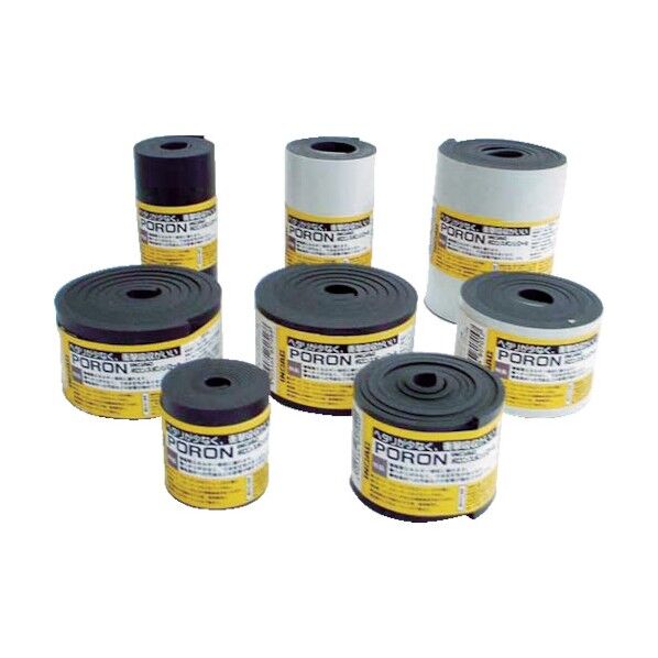 マイクロセルウレタン スリムフレックス黒3×30mm×24M巻(テープ付 354 x 155 x 354 mm L24T-330-24M 1