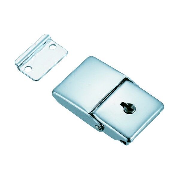 パッチン錠鍵付タイプ・スチール製(4個入) L-25 (4コイリ) 4個