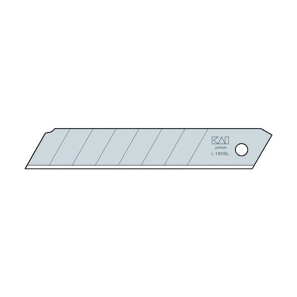 大型カッター替え刃白刃 99.6×17.9×0.5(mm) L-50 50枚入