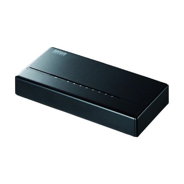 サンワサプライ スイッチングハブ(8ポート) LAN-SWHP801BK 1点...